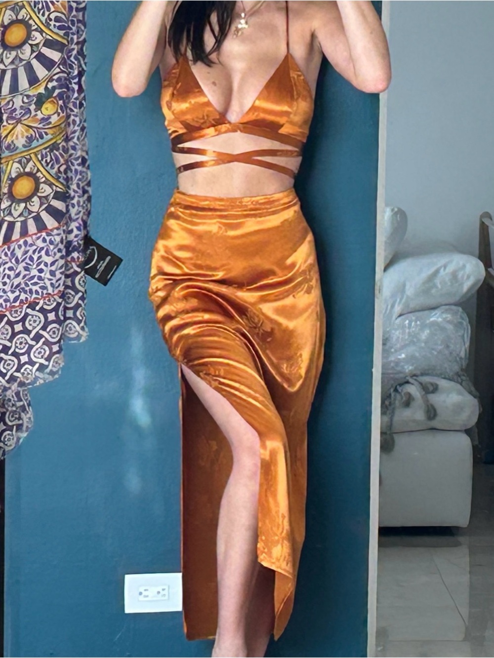 X REVOLVE ADONIA SKIRT & TOP MATCHING SET